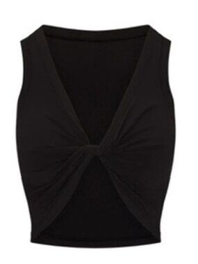 Skims Black (Scoot) Twist Top- brand new with Tags- Size Medium